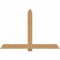 Ekena Millwork Eugene Smooth Timber Gable Bracket, Western Red Cedar, 72"W x 48"H x 1 1/2"D x 5 1/2"F, 16/12 Pitch GBW072X48X0206EUG00SWR - alternate 1